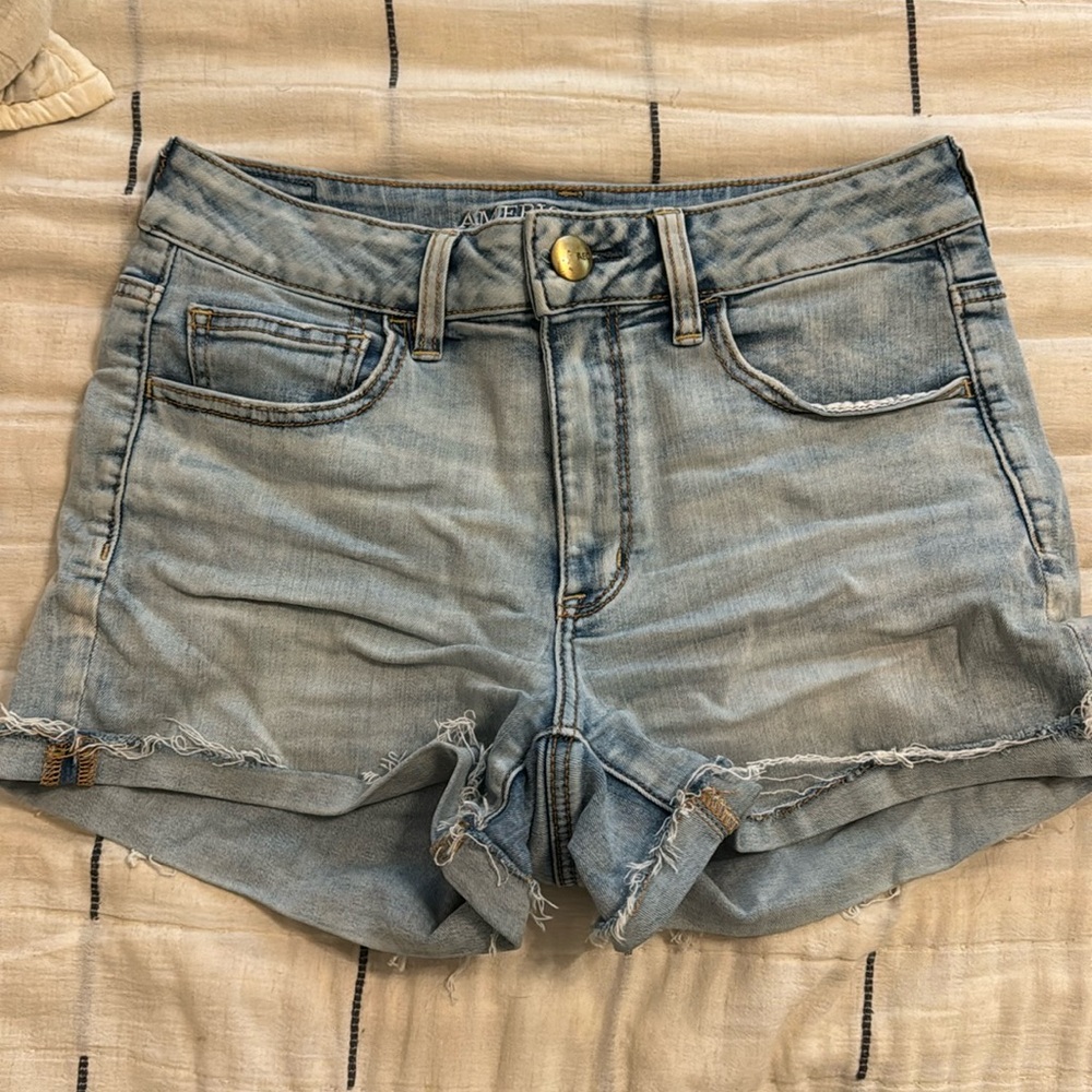 AE denim shorts